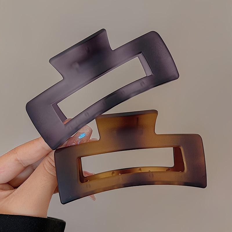 Matte Tortoise Large Claw Clips Strong Hold Hair Clips