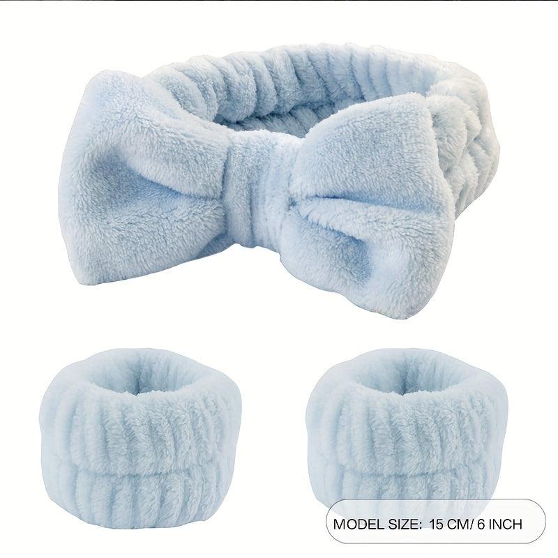 3Pcs Wrist Spa Washband Make Up Towel Band Wristband Scrunchies