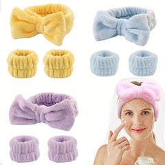 3Pcs Wrist Spa Washband Make Up Towel Band Wristband Scrunchies