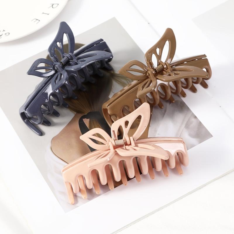 Butterfly Hair Claw Clips Strong Hold Grip Hair Jaw Clip for Thick Hair