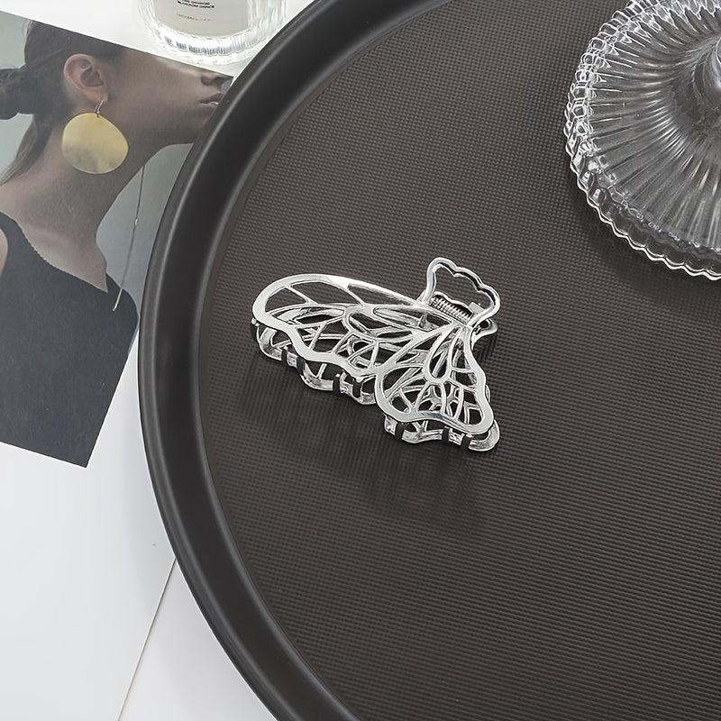 Y2K Silvery Butterfly Hair Claw Clip Headdress Accessories