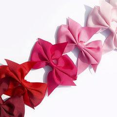 20pcs Bow Hair Clip Headband Solid Ribbon Hair Accessories Multicolor