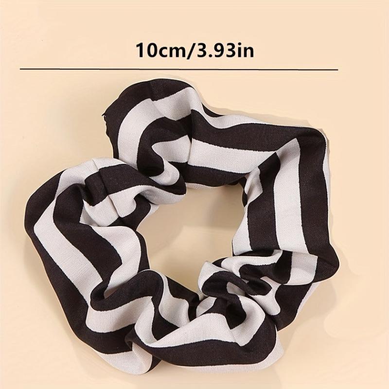 6pcs Polka Dot Scrunchie Hair Tie Stripe Heart Hair Rope Hair Accessories