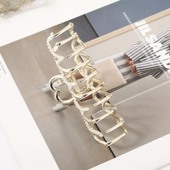 Faux Pearl Rhinestone Hair Claw Clips Strong Hold Grip Hair Jaw Clip