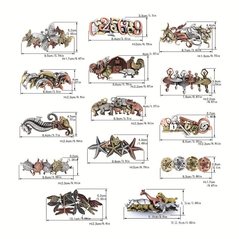 Steampunk Style Hair Clip Alloy Insect Key Shape Hair Accessories