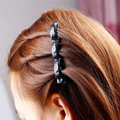 4pcs Double Layer Band Twist Plait Plate Hair Clip Pins Braid Styling Acces