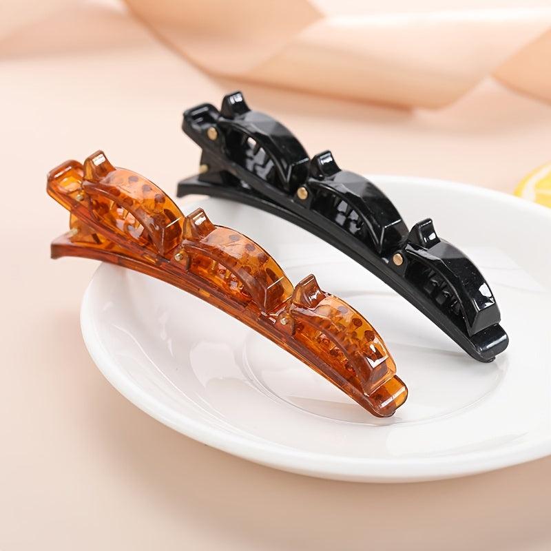 4pcs Double Layer Band Twist Plait Plate Hair Clip Pins Braid Styling Acces