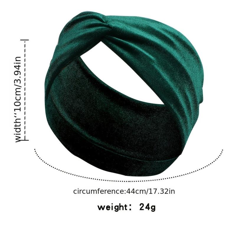 Wide Headbands For Women Non Slip Hair Bands Elastic Velvet Headband