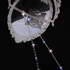 Rhinestone Chain Tassel Hair Clips Headband for Women