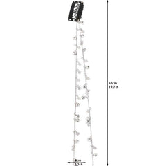 Rhinestone Chain Tassel Hair Clips Headband for Women