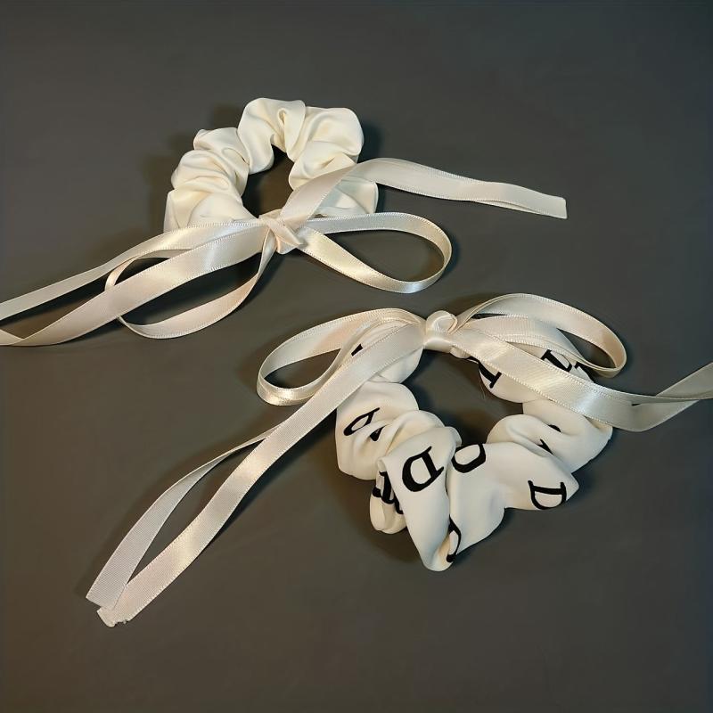 2pcs Bowknot Hair Tie Ribbon Style Hair Accessories