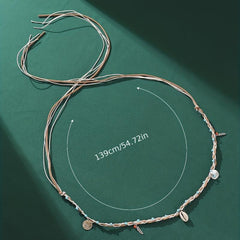 Boho Headband Braids Hair Band With Shell for Women Girls