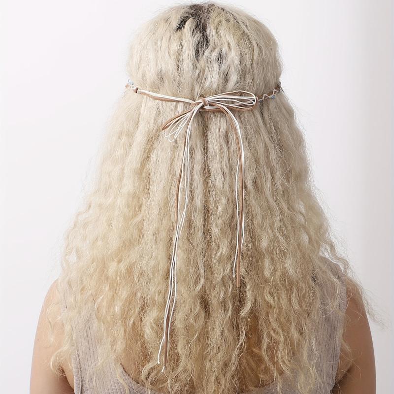 Boho Headband Braids Hair Band With Shell for Women Girls