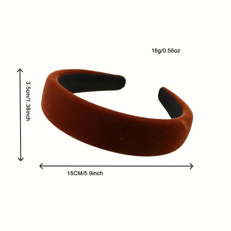 Velvet Headband Wide Padded Style Hair Band for Women Girls