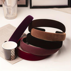 Velvet Headband Wide Padded Style Hair Band for Women Girls