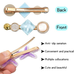 8 Pcs Assorted Hair Clips Hair Styling Accessories All match Hairpin