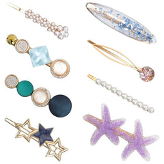 8 Pcs Assorted Hair Clips Hair Styling Accessories All match Hairpin