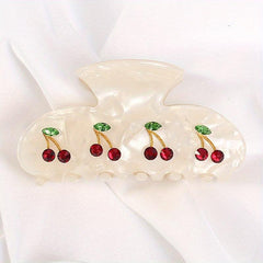 Sparkly Cherry Hair Claw Clip for Women Girls