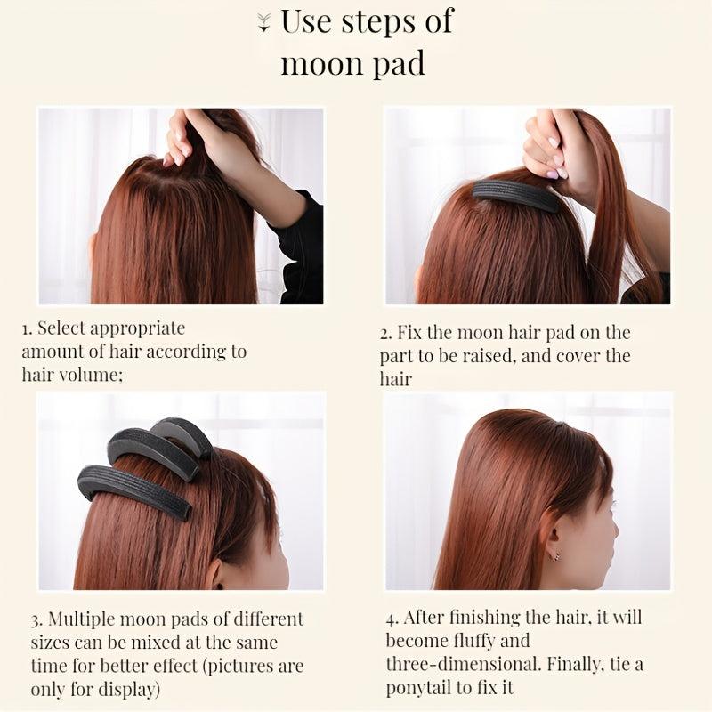 3pcs Women's Hair Volume Styling Tools Puff Dressing Base Bun Poof
