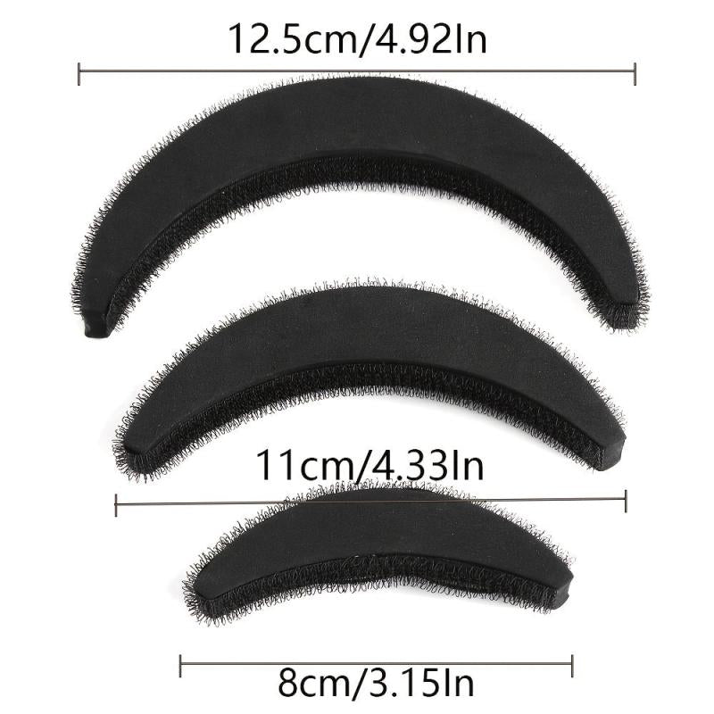 3pcs Women's Hair Volume Styling Tools Puff Dressing Base Bun Poof