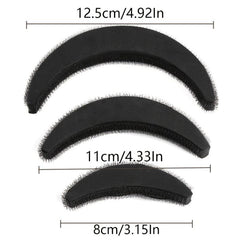 3pcs Women's Hair Volume Styling Tools Puff Dressing Base Bun Poof