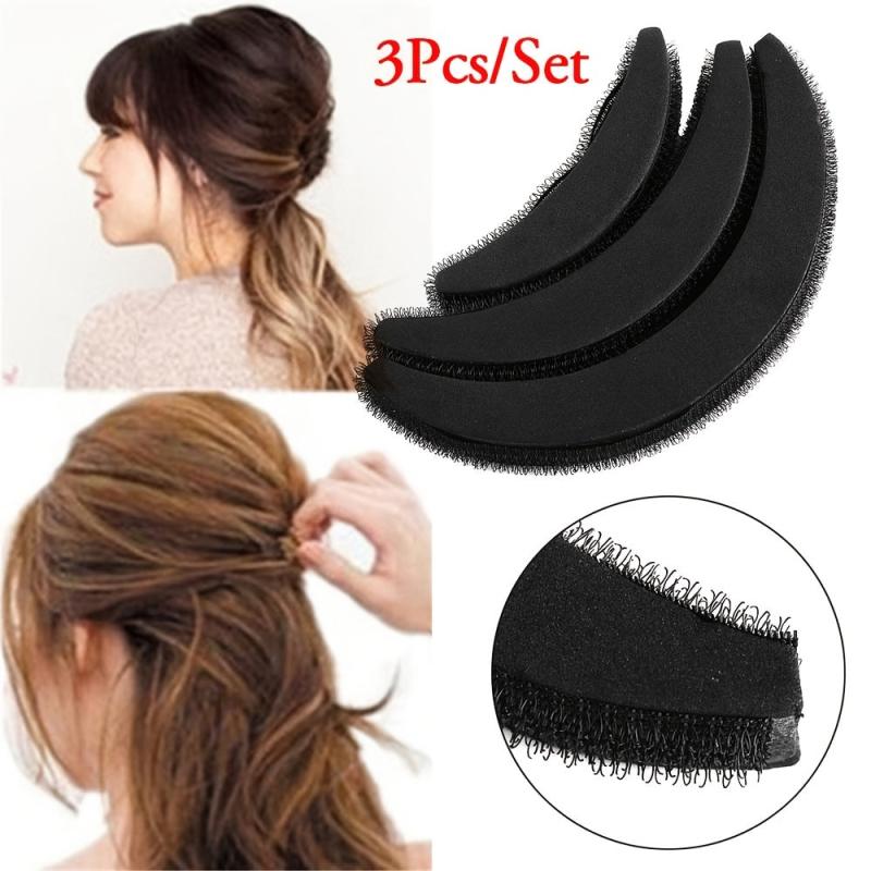 3pcs Women's Hair Volume Styling Tools Puff Dressing Base Bun Poof