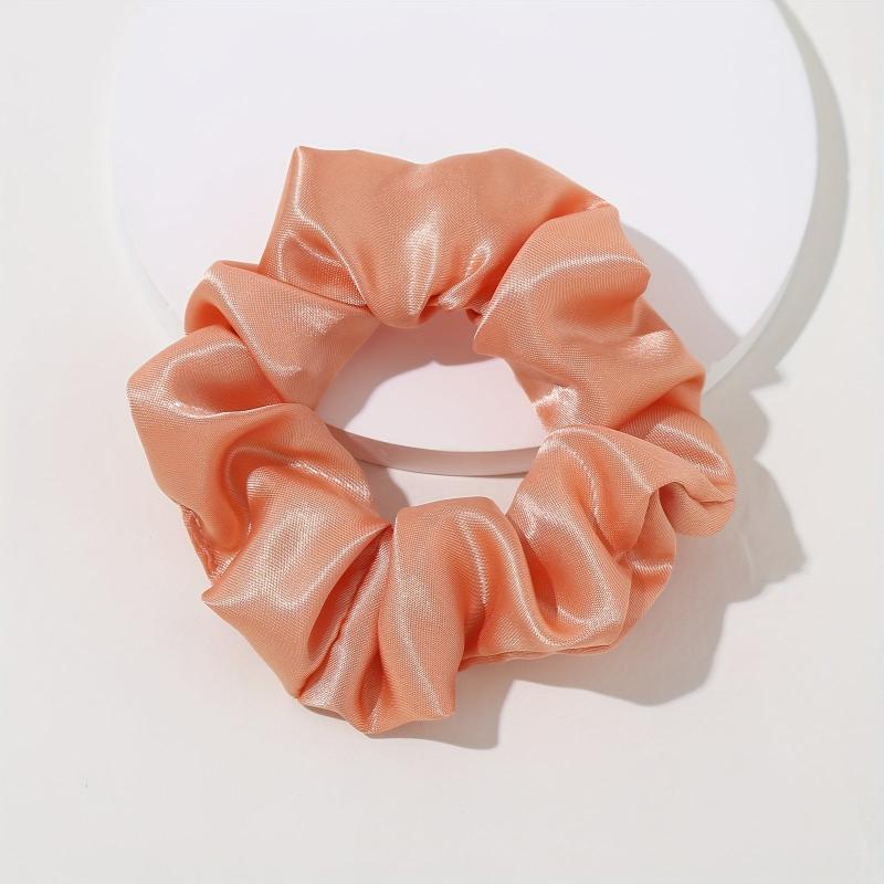 16pcs Minimalist Solid Silk Hair Tie Ponytail Maker Gift