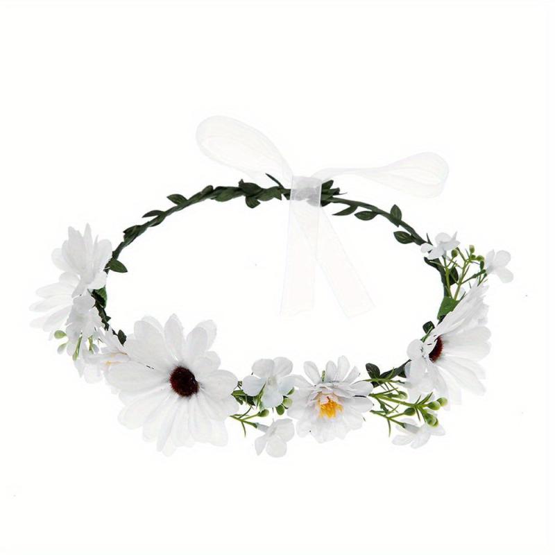 Boho Style Flower Headband for Bridal Wedding