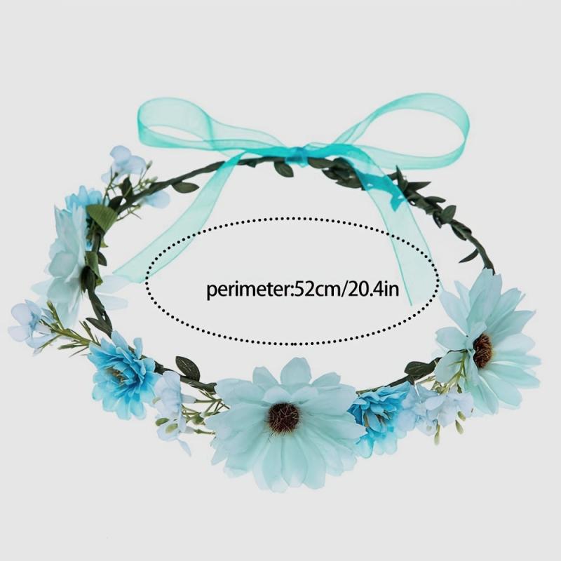 Boho Style Flower Headband for Bridal Wedding