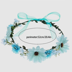 Boho Style Flower Headband for Bridal Wedding