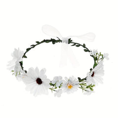 Boho Style Flower Headband for Bridal Wedding