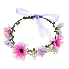 Boho Style Flower Headband for Bridal Wedding