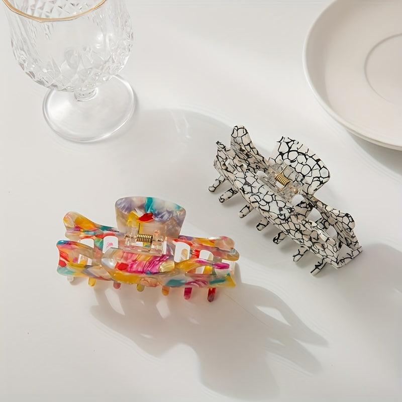 Graphic Hair Claw Non Slip Hair Accessory