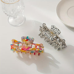 Graphic Hair Claw Non Slip Hair Accessory