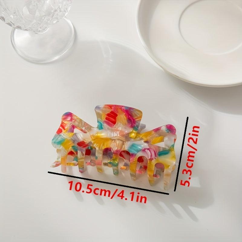 Graphic Hair Claw Non Slip Hair Accessory