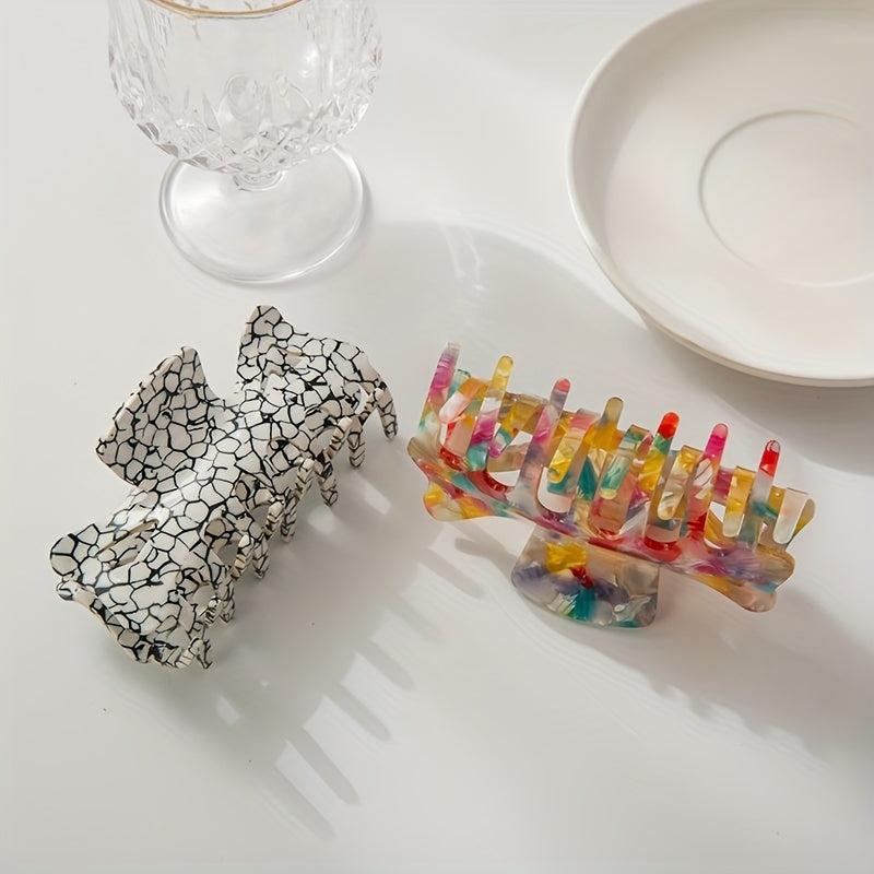 Graphic Hair Claw Non Slip Hair Accessory