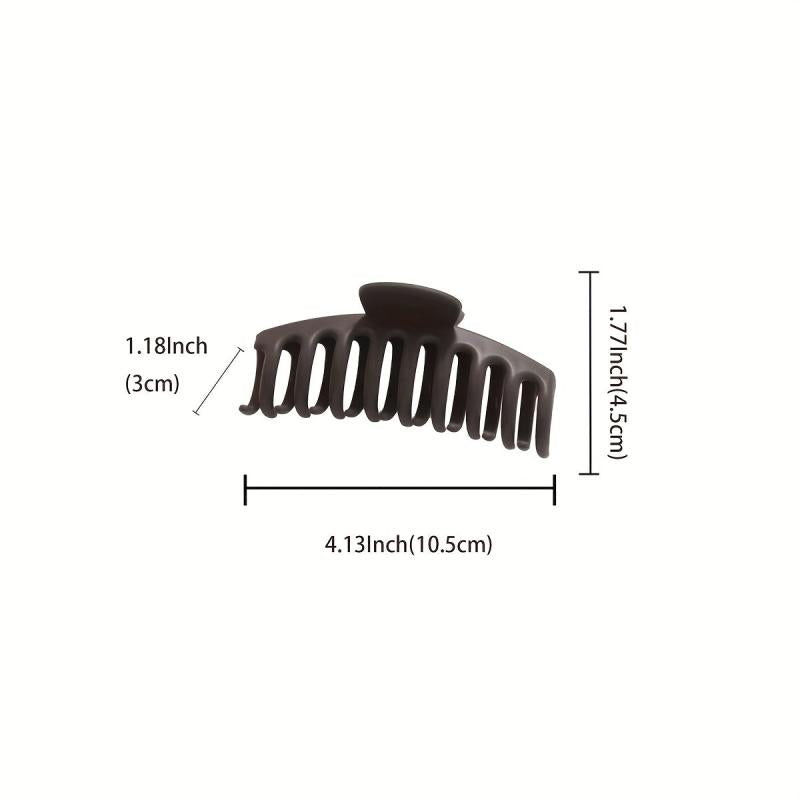 10 Large Hair Claw Women's Shark Claw Solid Hair Accessories