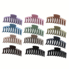 10 Large Hair Claw Women's Shark Claw Solid Hair Accessories