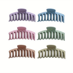 10 Large Hair Claw Women's Shark Claw Solid Hair Accessories