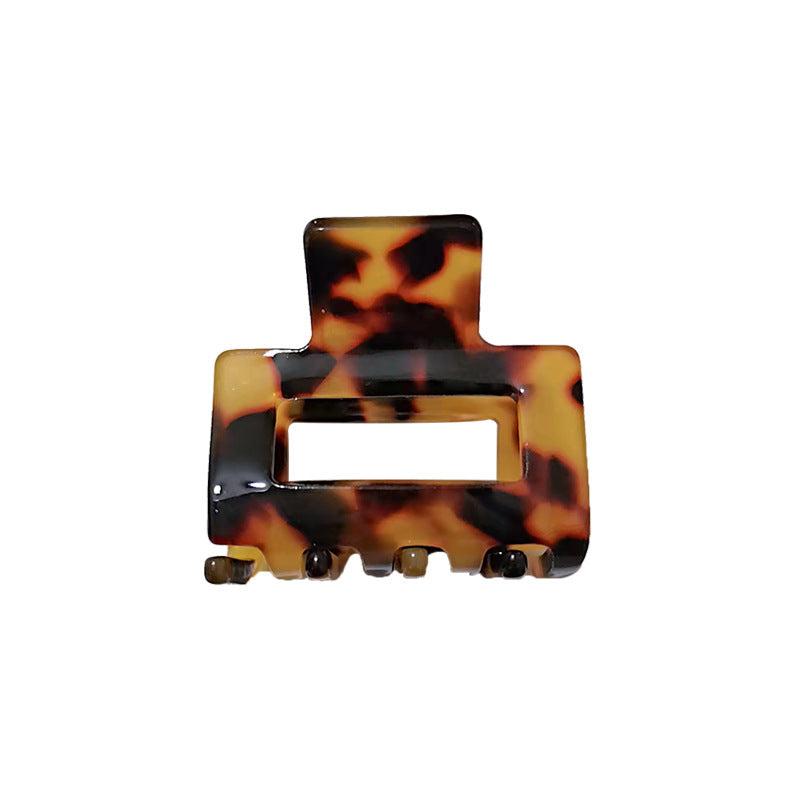 Leopard Plaid Hair Jaw Clips Non-slip Small Claw Hair Clips For Women Girls