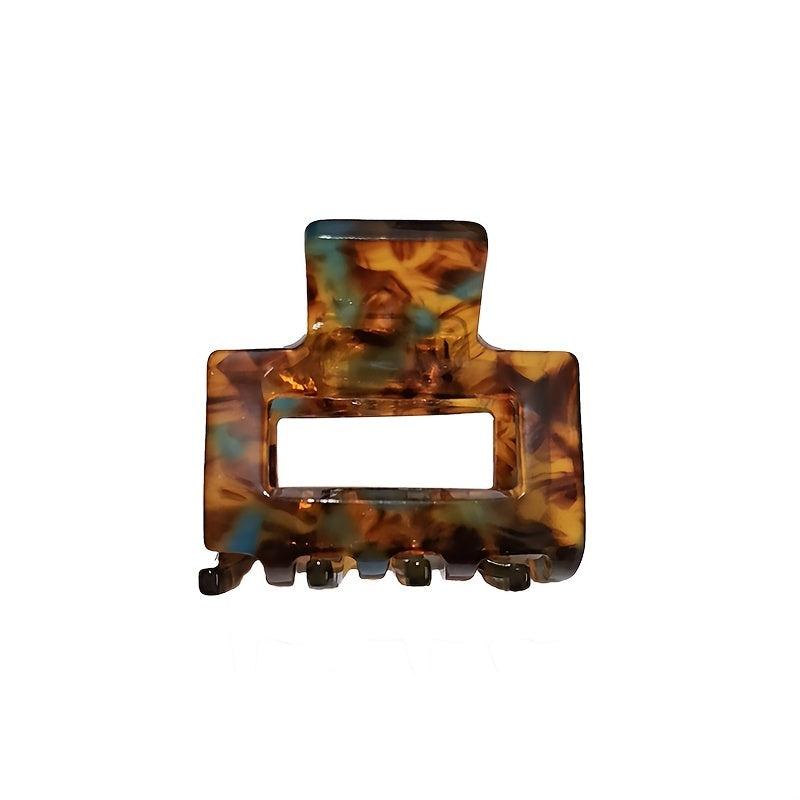 Leopard Plaid Hair Jaw Clips Non-slip Small Claw Hair Clips For Women Girls