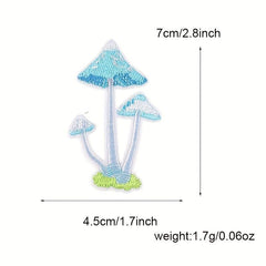 Mushroom Embroidery Patches DIY Cloth Clothing Bag Hat Decoration