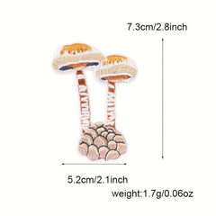 Mushroom Embroidery Patches DIY Cloth Clothing Bag Hat Decoration