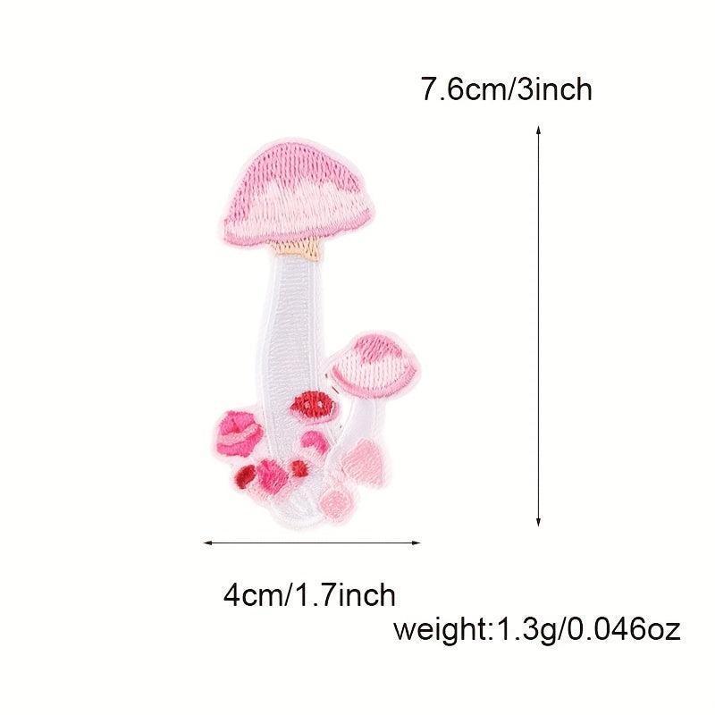 Mushroom Embroidery Patches DIY Cloth Clothing Bag Hat Decoration