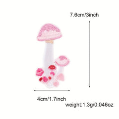 Mushroom Embroidery Patches DIY Cloth Clothing Bag Hat Decoration