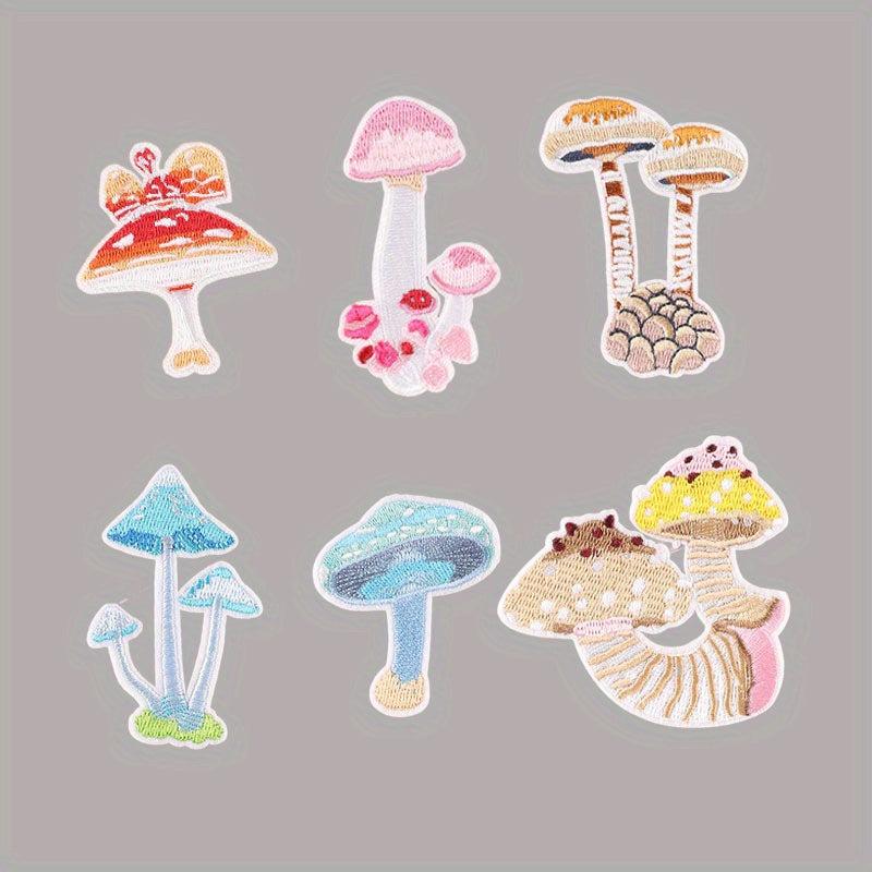 Mushroom Embroidery Patches DIY Cloth Clothing Bag Hat Decoration
