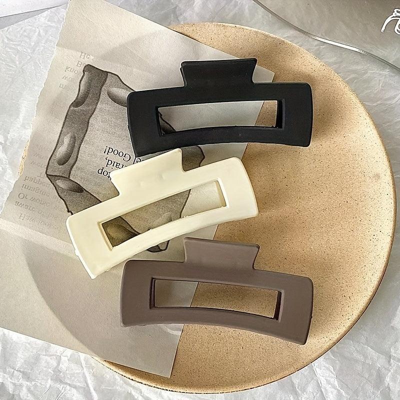 2pcs Matte Hair Claw Clips Non Slip Strong Hold Grip Hair Jaw Clip