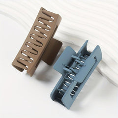 2pcs Matte Hair Claw Clips Non Slip Strong Hold Grip Hair Jaw Clip