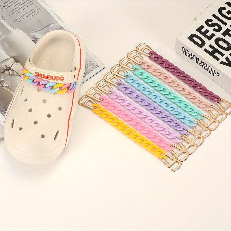 Chain Shape Hole Shoes Charm Clogs DIY Accessories Shoe Buckle Decoration