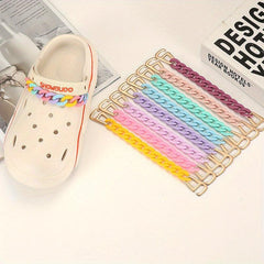 Chain Shape Hole Shoes Charm Clogs DIY Accessories Shoe Buckle Decoration